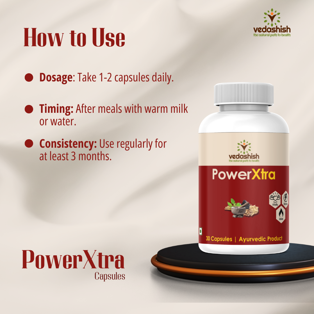 PowerXtra Capsule – Ayurvedic Energy, Strength & Stamina Booster
