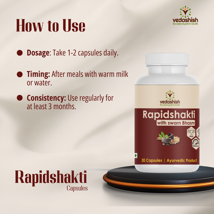 Rapid Shakti Capsule Ayurvedic Vitality & Strength Formula